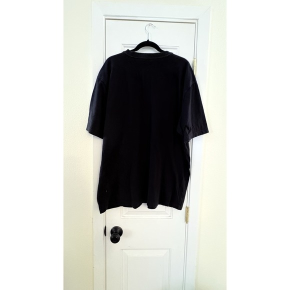 Carhartt Loose Fit Henley T-Shirt Black XL Workwear Short Sleeve Pocket Tee - Picture 4 of 5